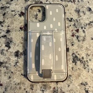 Iphone 12 sage green and white Walli case